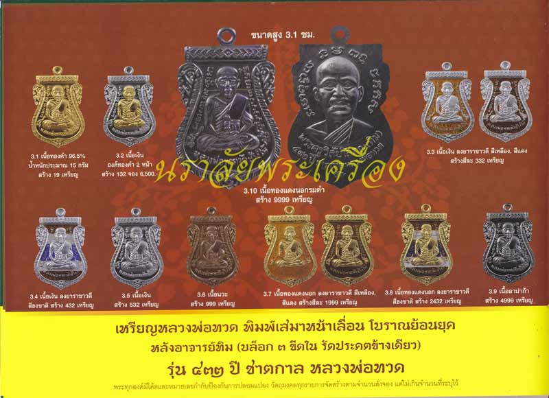 หลวงพ่อทวด รุ่น 432 ปีชาตกาล (ปลุกเสกศาลหลักเมืองปัตตานี) ปี 2557