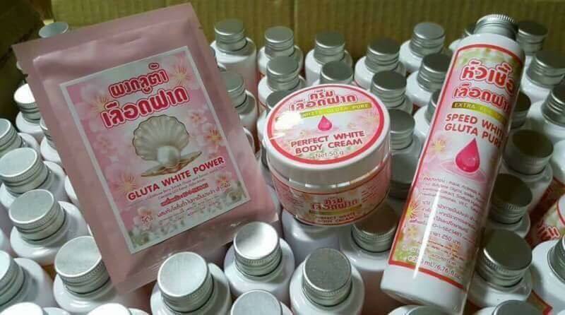 ผงกลูต้าเลือดฝาด Gluta White Power ขาวใส ผิวออร่า
