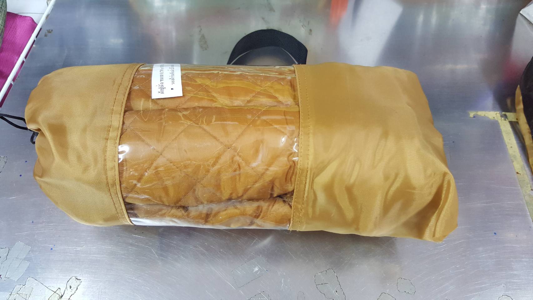 ที่นอนพระผ้าร่มกันน้ำ (ขนาดใหญ่พิเศษ 0.80*2.00 เมตร) +มีกระเป๋า