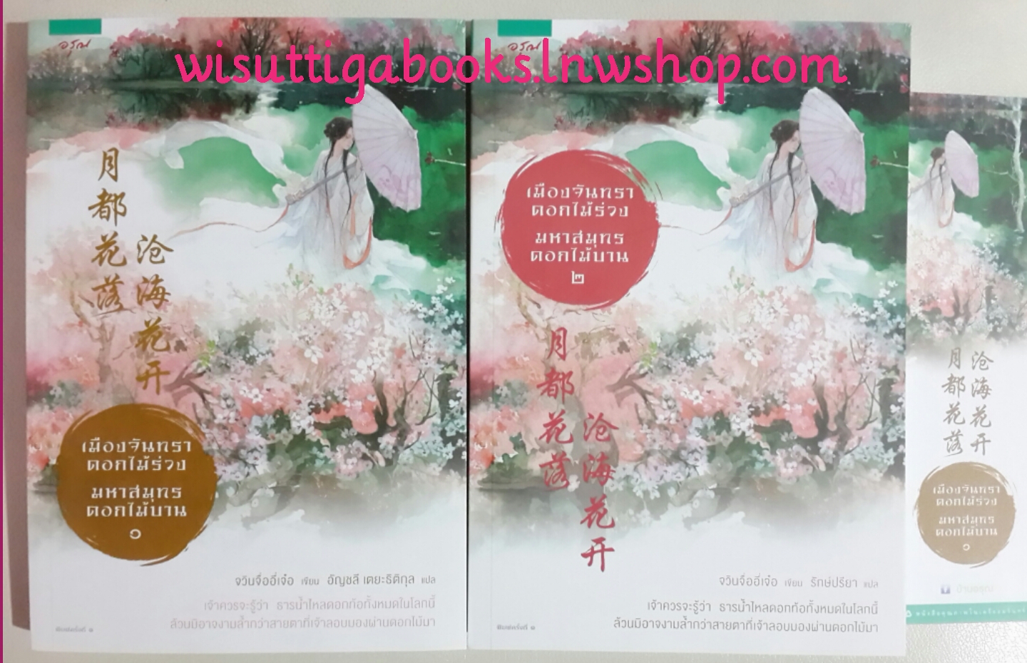 เมืองจันทราดอกไม้ร่วง มหาสมุทรดอกไม้บาน (2 เล่ม) โดย จวินจื่ออี่เจ๋อ