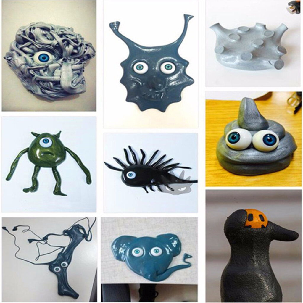 K413-C40 Putty Slime สไมล์อเมริกา แม่เหล็ก รุ่นกากเพชร ขนาด 65 กรัม