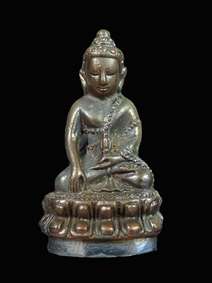 พระกริ่งปวเรศชินบัญชร รุ่นพุทธปวเรศ วัดบวรนิเวศวิหาร ปี 2554 เนื้อนวะก้นเงิน หมายเลข 50 (กริ่งดัง) พร้อมกล่องเดิมและบัตรประจำองค์พระ