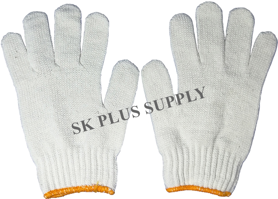 ถุงมือผ้าทอสีขาว, สีเทา