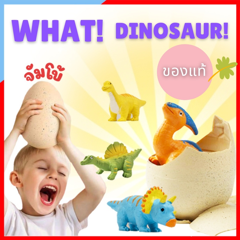 DI004-A ของแท้ ฟักไข่ไดโนเสาร์แช่น้ำ ขนาดจัมโบ้ ไข่ไดโนเสาร์เเช่น้ำ DINOSAUR EGG ฟักไข่ ไข่เซอร์ไพรส์ ของเล่น ไข่เซอร์ไพร