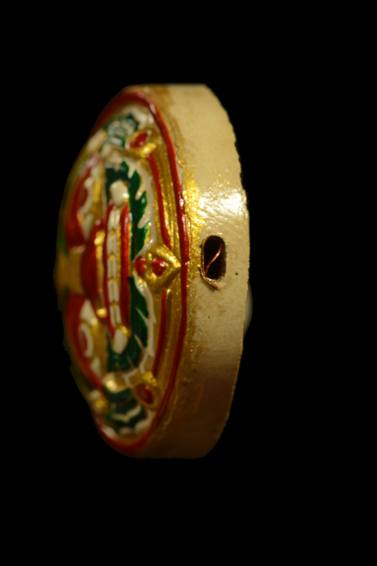 พระราหูทรงฤทธิ์ เนื้อผงพุทธคุณ รุ่นสรงน้ำ (มงคล88) ฝังตะกรุด พ.ศ.2549