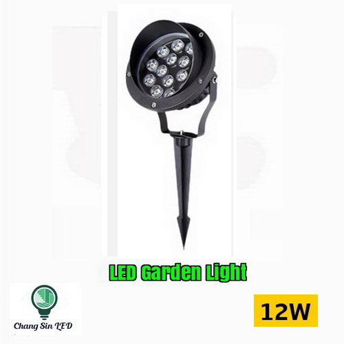 โคมไฟ LED ส่องต้นไม้ แบบปักดิน 12w