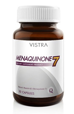 Vistra Menaquinone 7 วิสทร้า เมนาควิโนน เซเว่น บรรจุ 30 แคปซูล เพิ่มความแข็งแรงของความหนาแน่นของมวลกระดูก