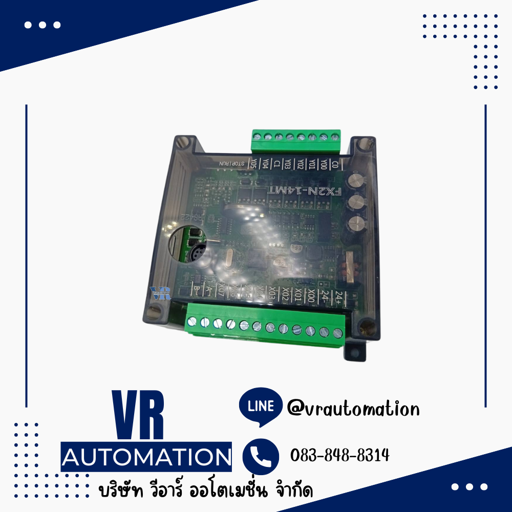 FX2N-14MT บอร์ดควบคุม PLC พร้อมช่องสัญญาณ I/O 14 ช่อง