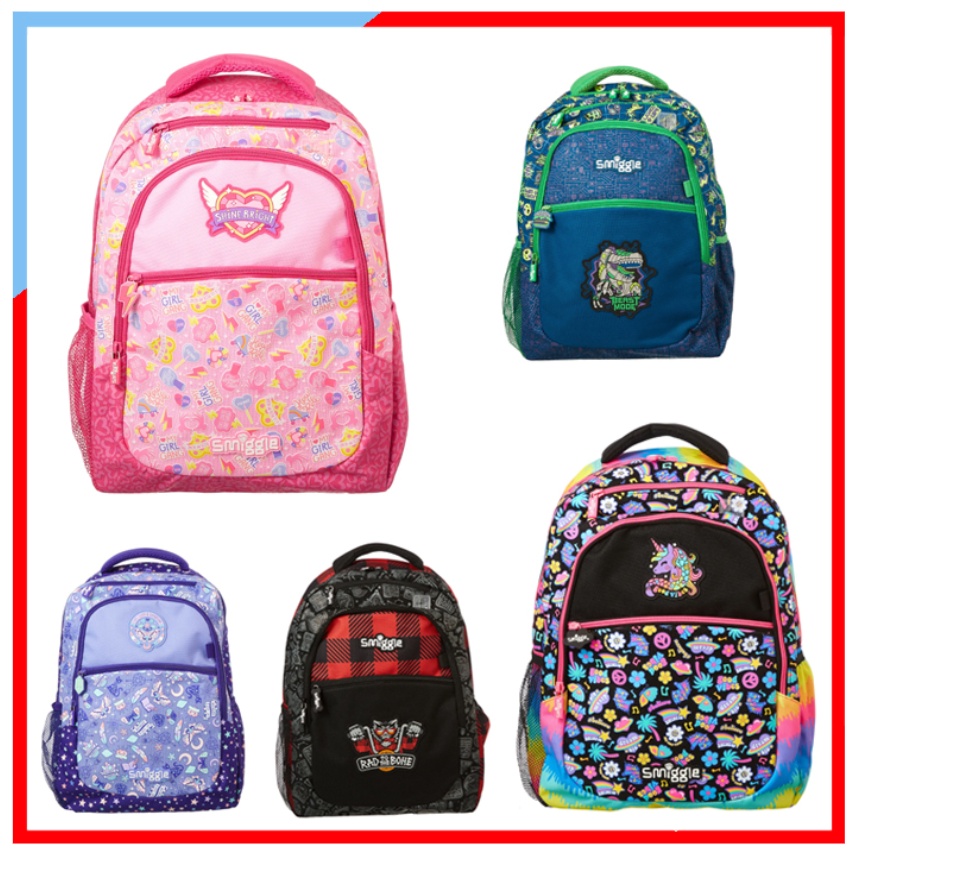 SMB161 Smiggle กระเป๋าเป้นักเรียน Backpack กระเป๋าสพาย สมิกเกอร์ Express Backpack