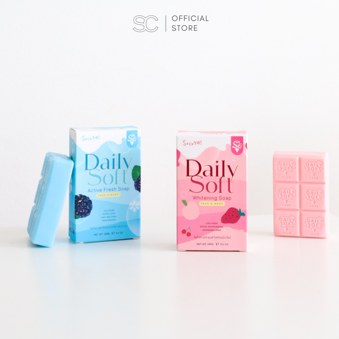 Daily Soft Collagen Whitening Soap : เดลี่ซอฟ สบู่คอลลาเจน 100 กรัม