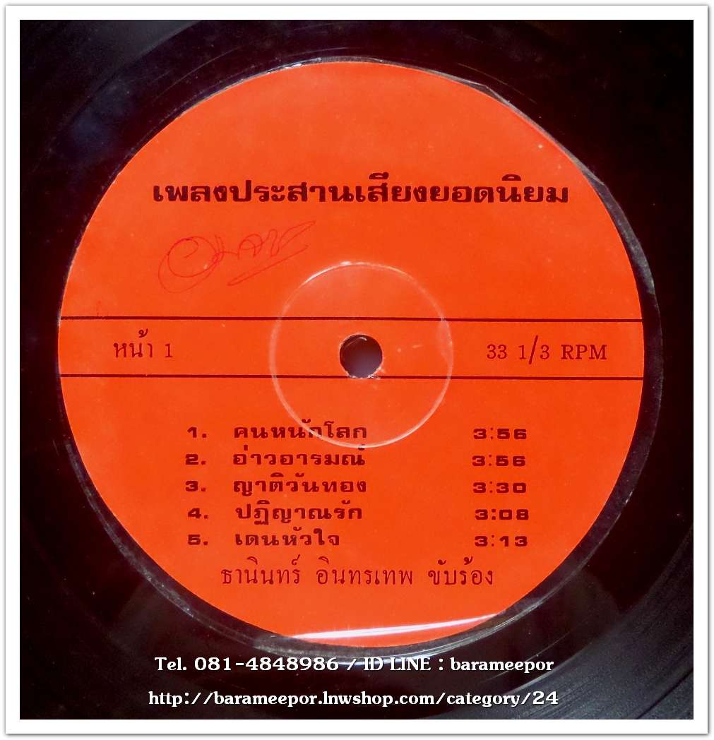 ธานินท์ อินทรเทพ ชุด เพลงประสานเสียงยอดนิยม