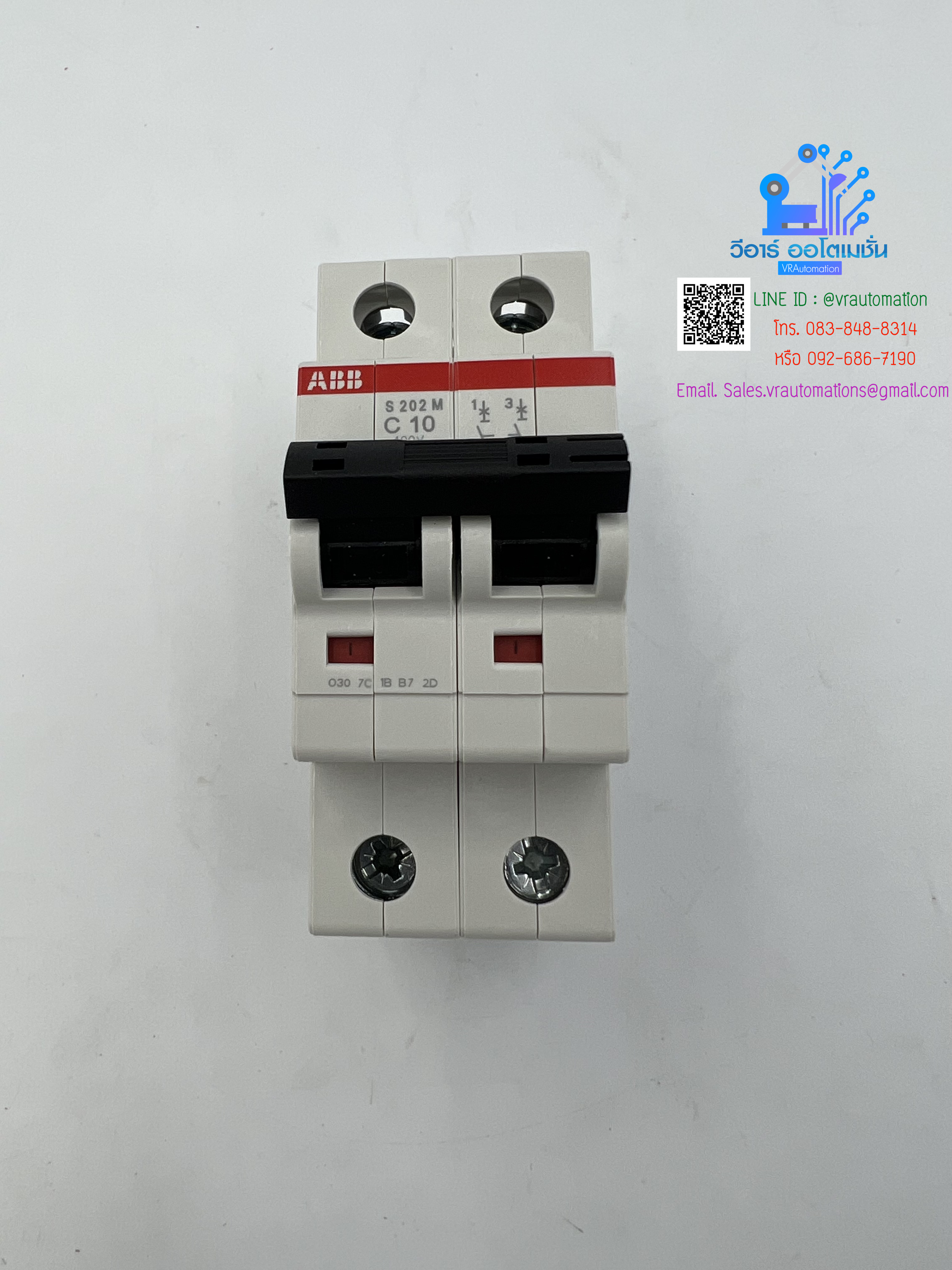 Circuit Breaker/S202M-C10/2P,10A 10KA/ABB