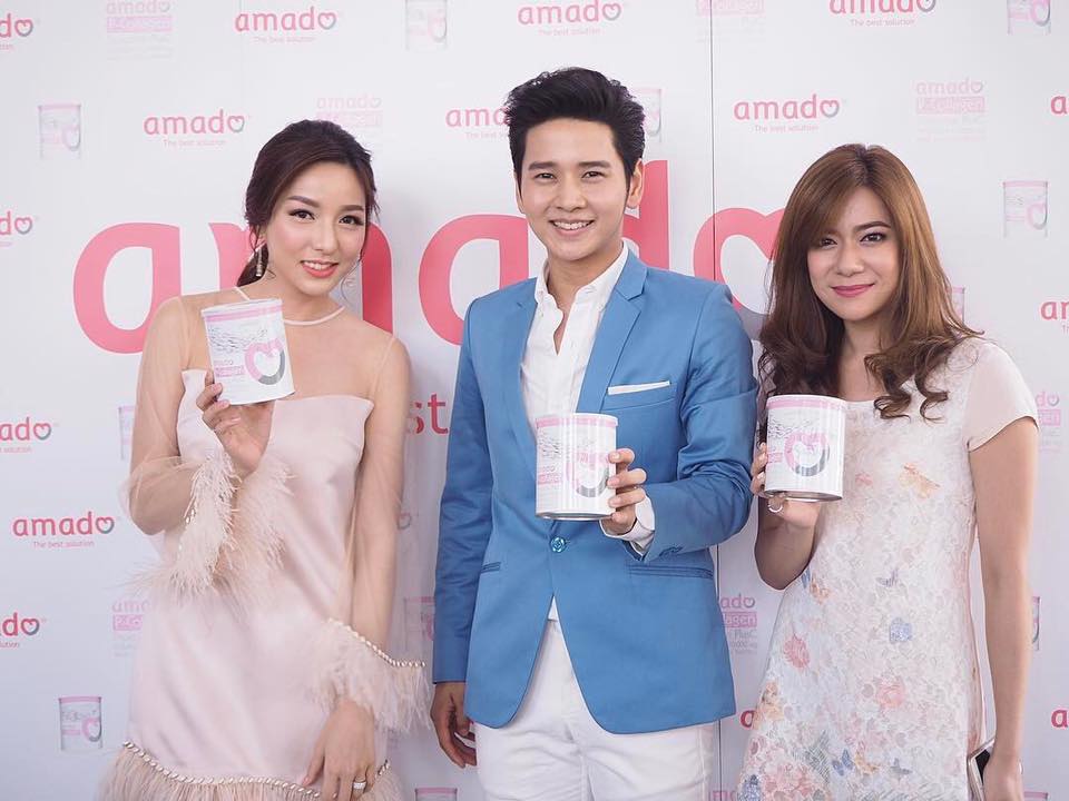 Amado P-Collagen Tripeptide Plus C 110,000 Mg. อมาโด้ พี คอลลาเจน ไตรเปปไทด์ พลัส สูตรใหม่ขาวไว 2 เท่า 110,000 มก.