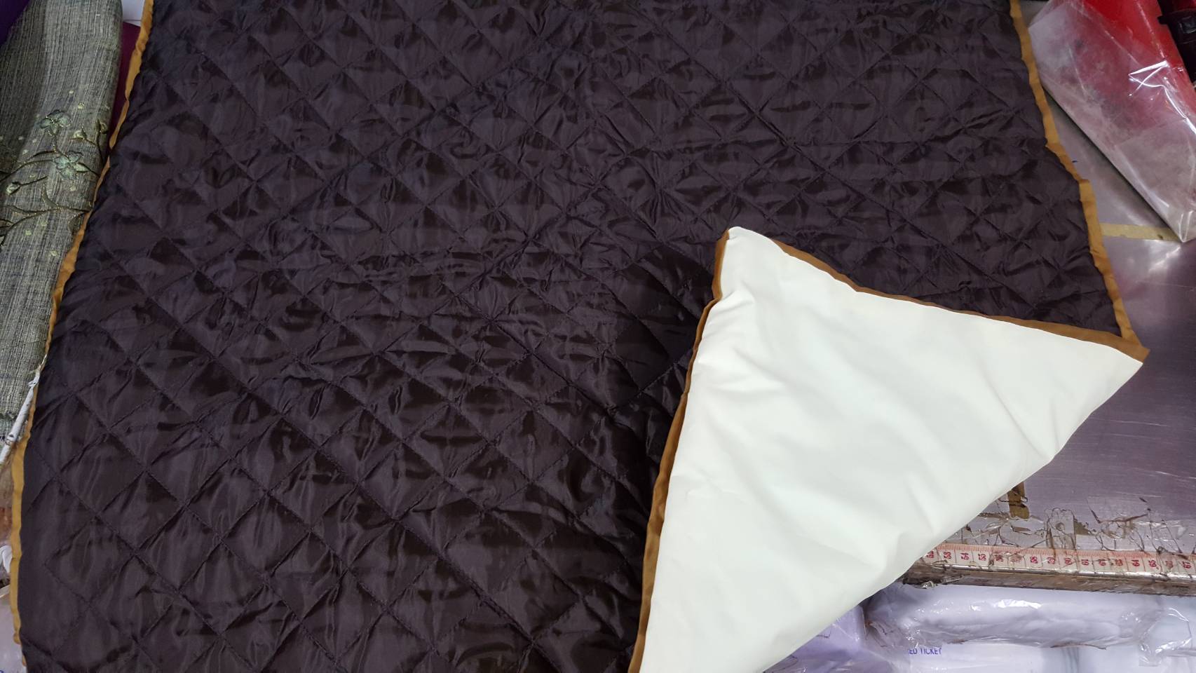 ที่นอนพระผ้าร่มกันน้ำ (ขนาดใหญ่พิเศษ 0.80*2.00 เมตร) +มีกระเป๋า