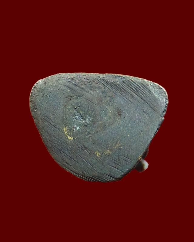 รูปหล่อพ่อท่านซัง (รุ่นแรก) วัดวัวหลุง อ.ร่อนพิบูลย์ จ.นครศรีธรรมราช เนื้อทองแดงรมดำ ปี2535