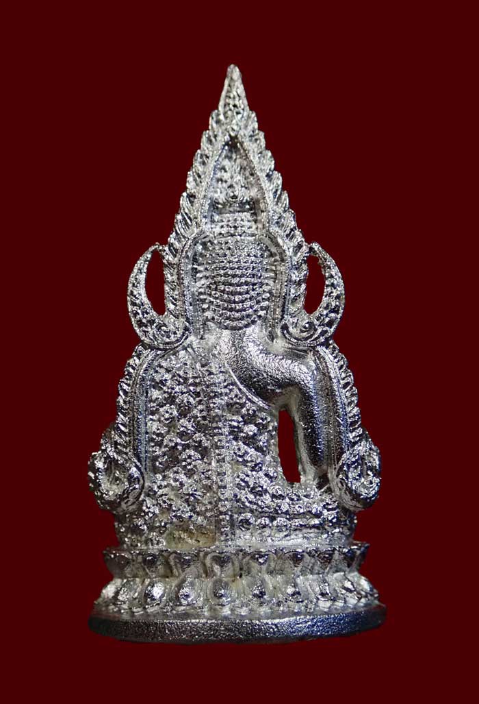 *หมายเลข 44* พระพุทธชินราช รุ่นเจ้าสัวมหาเศรษฐี หลวงพ่อพัฒน์ วัดห้วยด้วน จ.นครสวรรค์ ปี 2561 เนื้อเงินซาติน (แยกชุดกรรมการ)