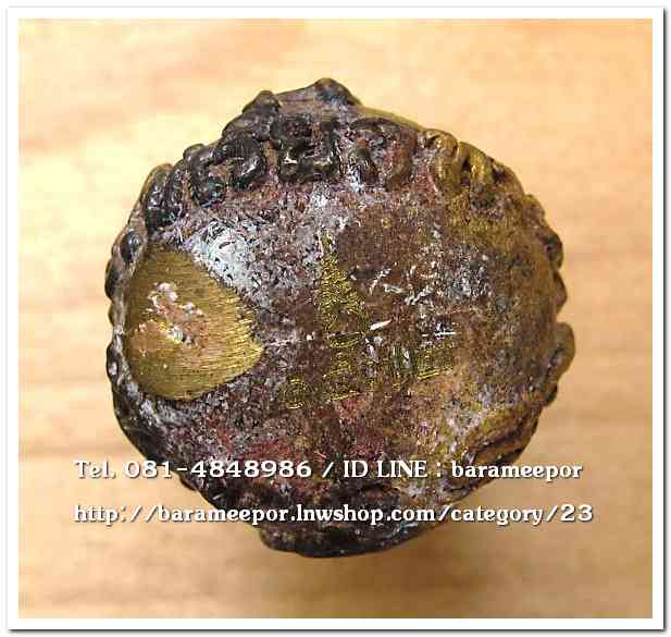 น้ำเต้าไอ้ไข่เรียกทรัพย์ เนื้อทองผสมสูตรโบราณชนวนเก่า(พิมพ์ใหญ่) เลข 1572..2