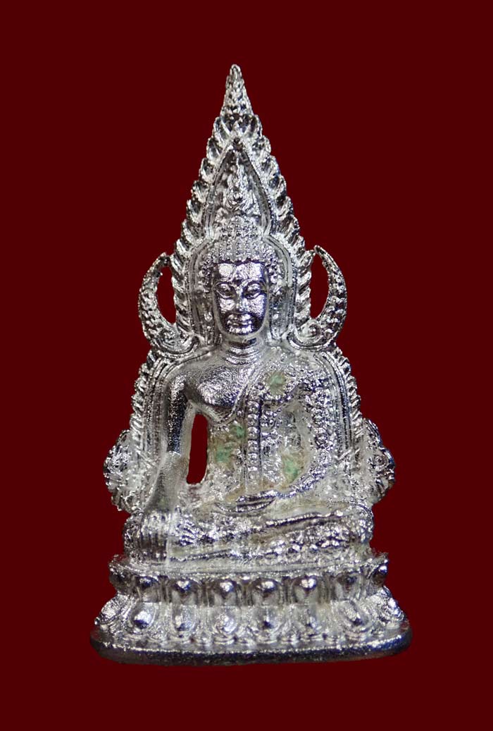 *หมายเลข 44* พระพุทธชินราช รุ่นเจ้าสัวมหาเศรษฐี หลวงพ่อพัฒน์ วัดห้วยด้วน จ.นครสวรรค์ ปี 2561 เนื้อเงินซาติน (แยกชุดกรรมการ)