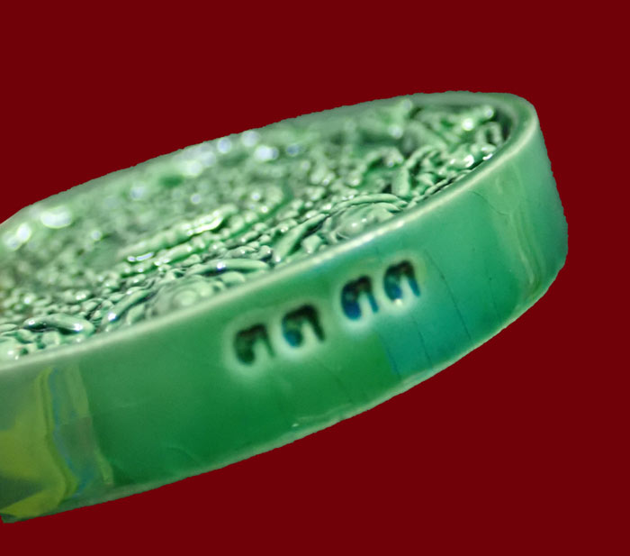 *เลขสวย 3333* เหรียญองค์พ่อจตุคามรามเทพ รุ่นอรหันต์สุวรรณภูมิ ปี 2550 เนื้อเคลือบเขียว