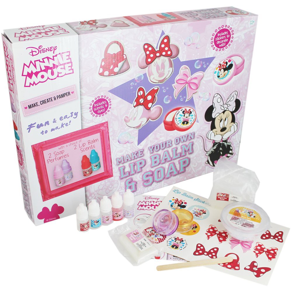 DI074-CH315 ((SEIYASHOP)) MINNIE MOUSE MAKE YOUR OWN LIPBALM & SOAP ชุดทำลิปปาล์ม และ สบู่ มินนี่เมาสท์ ได้ด้วยตัวเอง