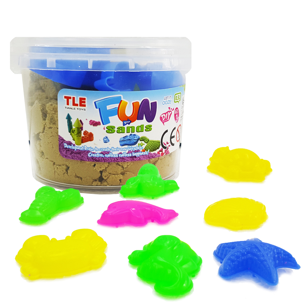 PS090 ทรายนิ่ม Soft Sand Play Sand ทรายสีทราย หนัก 300 กรัม