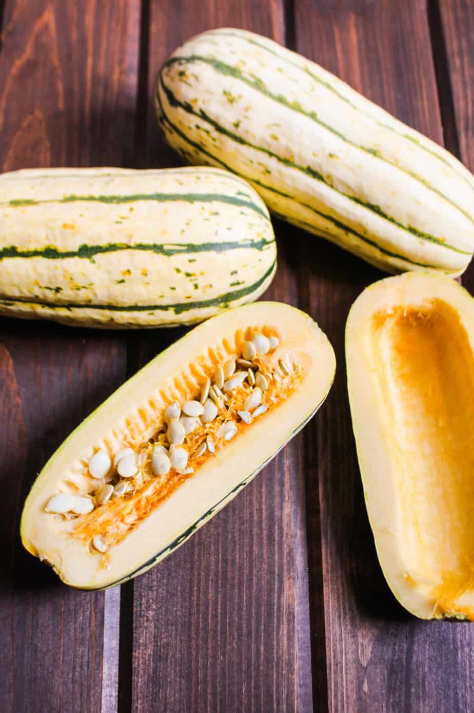 เมล็ดพันธุ์ ฟักทองเดลิคาต้า Delicata Squash Seed 20 เมล็ด