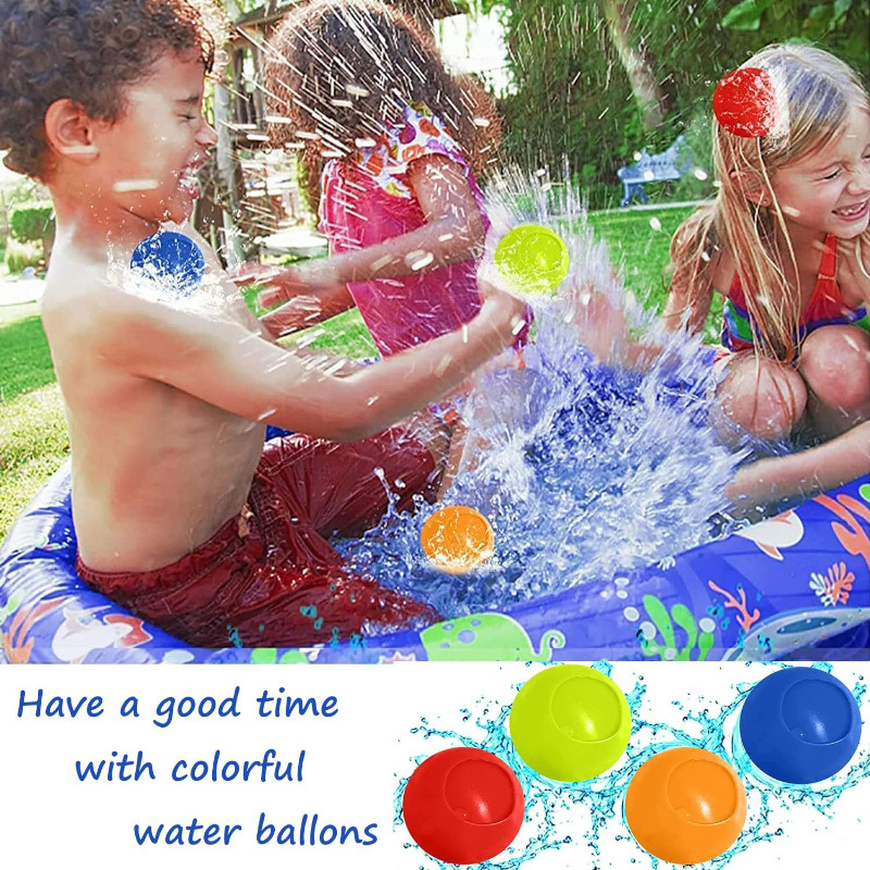 Z052 ลูกโป่งน้ำแม่เหล็ก ลูกบอลซิลิโคนเติมน้ำ พับได้ เติมน้ำง่าย เล่นได้เรื่อยๆ ของเล่นสงกรานต์สุดฮิต