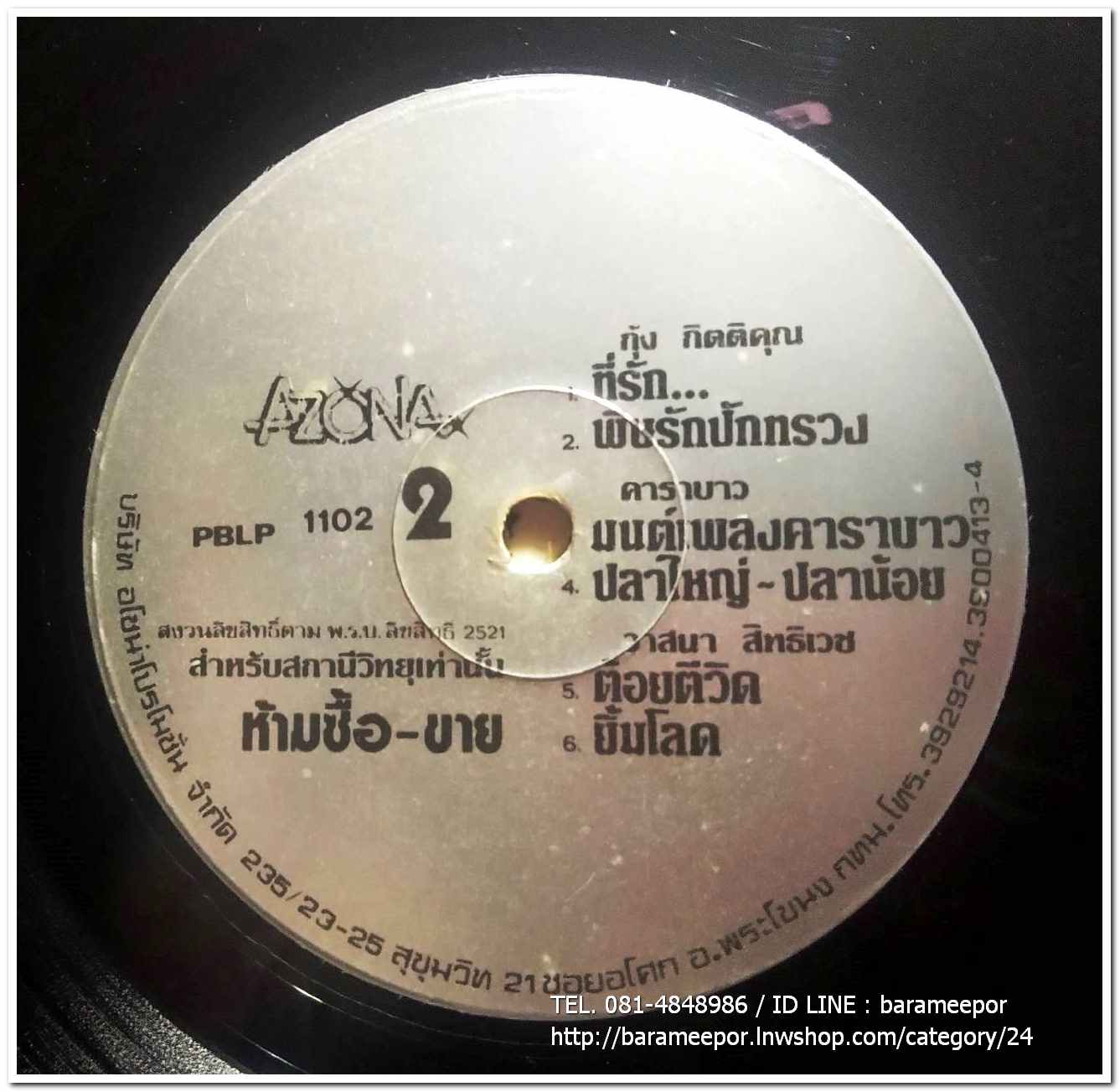 รวมเพลง AZONA เทียรรี่-เพรสซิเด้นท์-วิภา-กุ้ง-คาราบาว-วาสนา มีเพลงดัง ทั้งอัลบั้ม