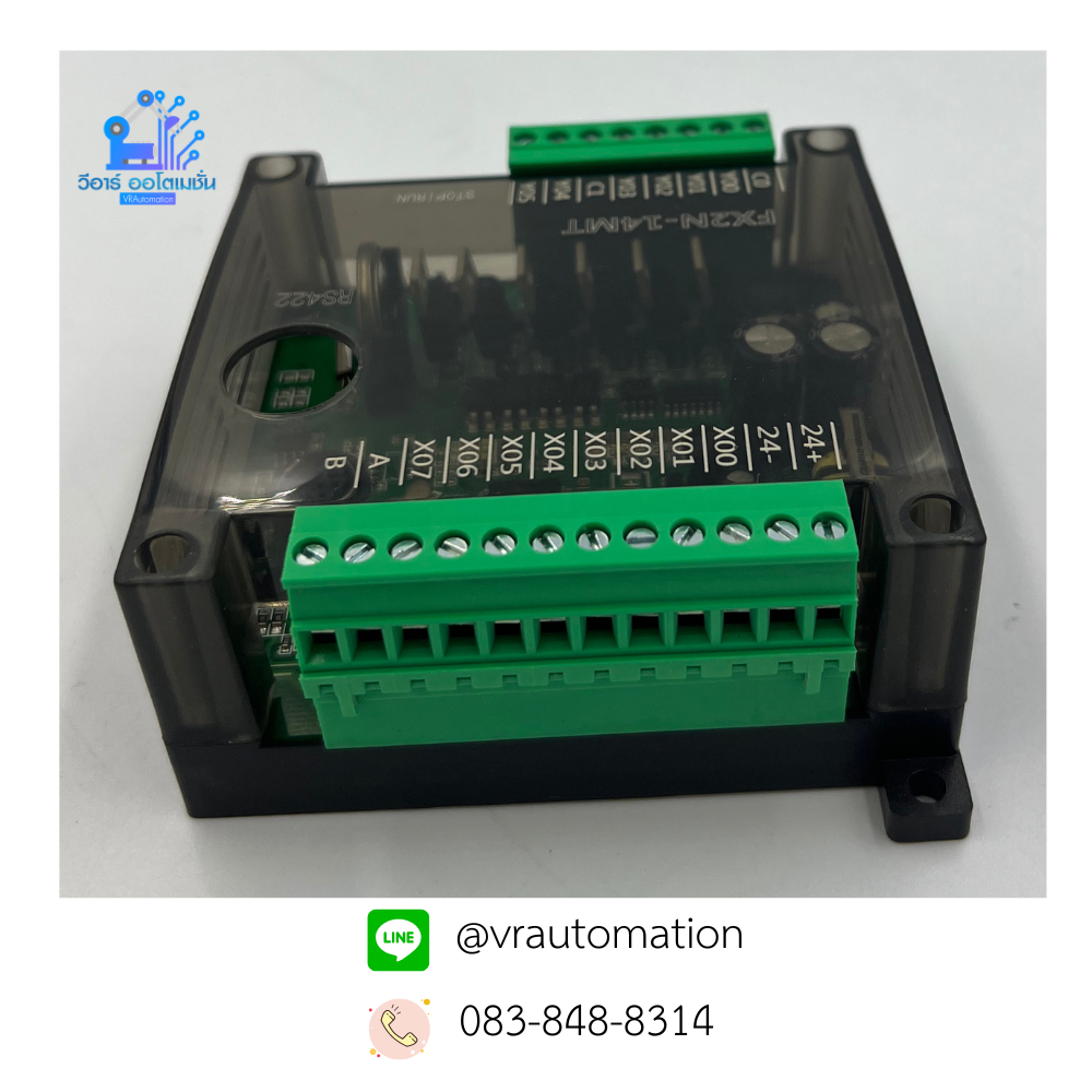 FX2N-14MT บอร์ดควบคุม PLC พร้อมช่องสัญญาณ I/O 14 ช่อง