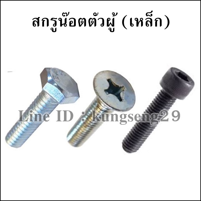 [เหล็ก] สกรูน็อตตัวผู้