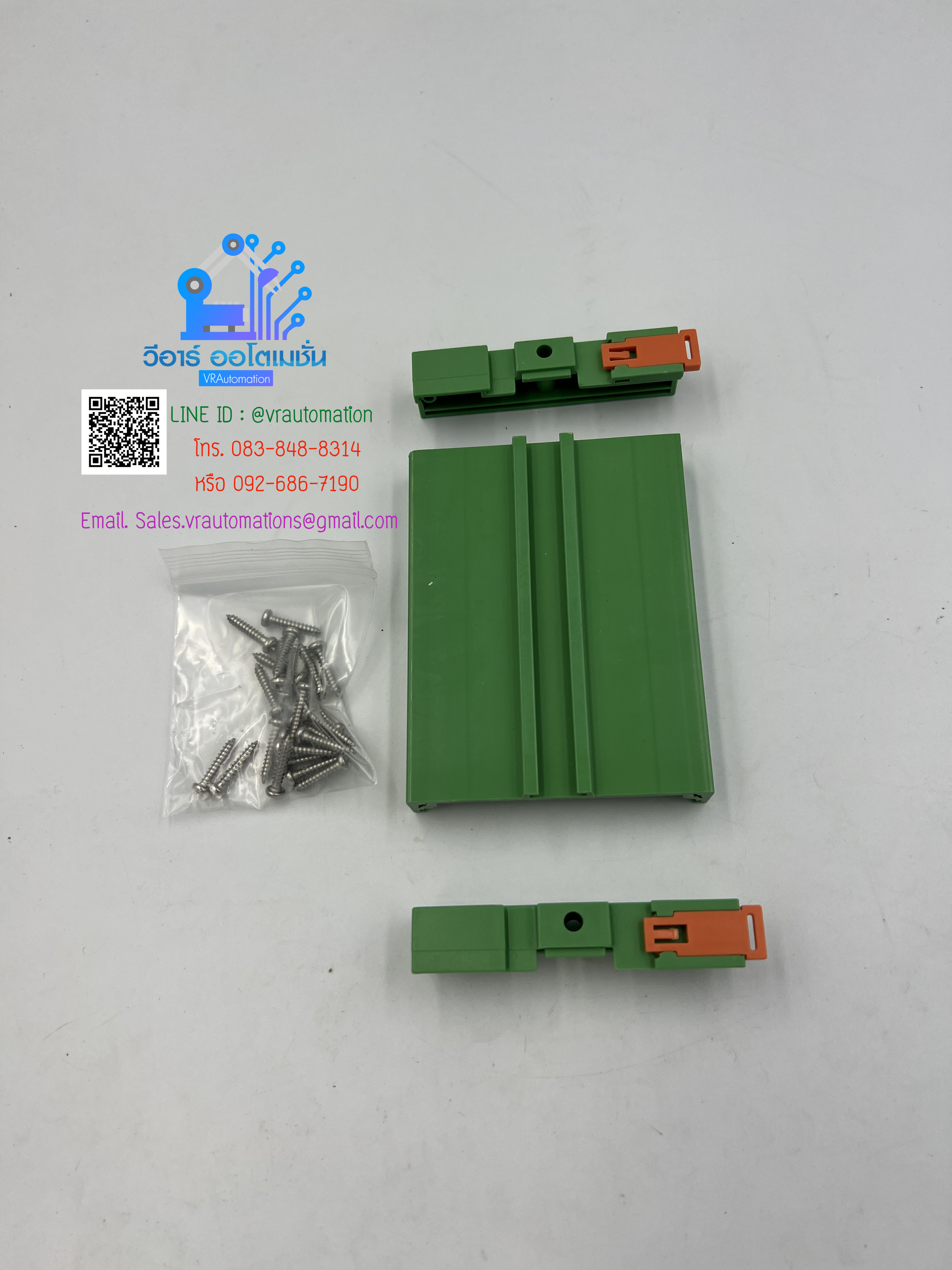 PCB module rack 72MM green DIN rail 102mm