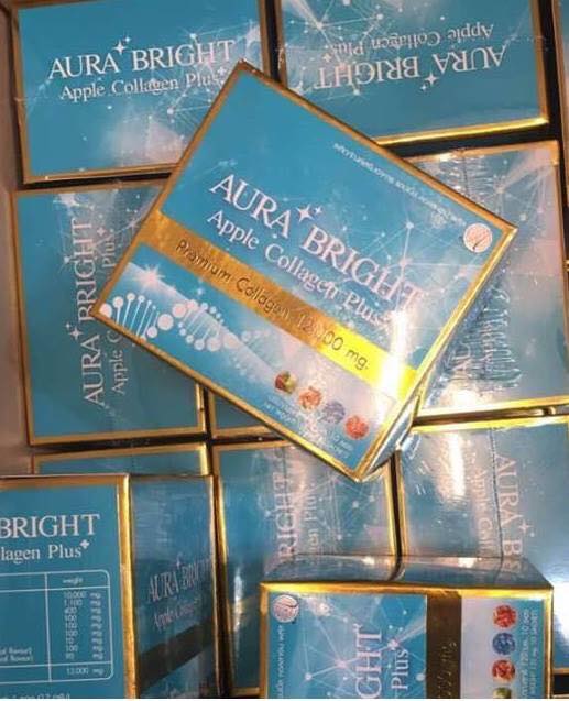 Aura Bright Apple Collagen Plus ออร่า ไบร์ท แอปเปิ้ล คอลลาเจน พลัส เพื่อผิวกระจ่างใส