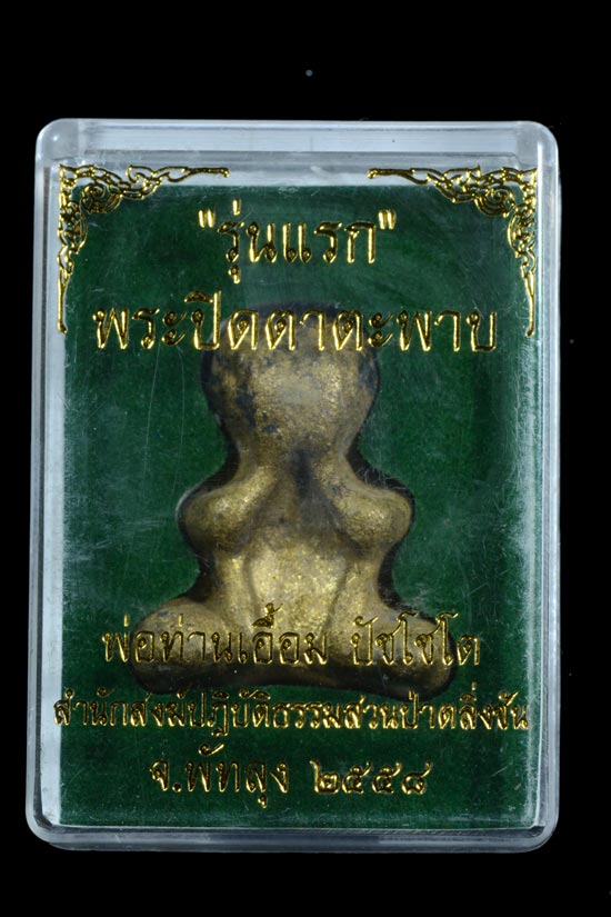 พระปิดตาพิมพ์ตะพาบ รุ่นแรก พ่อท่านเอื้อม สำrนักสงฆ์สวนป่าตลิ่งชัน