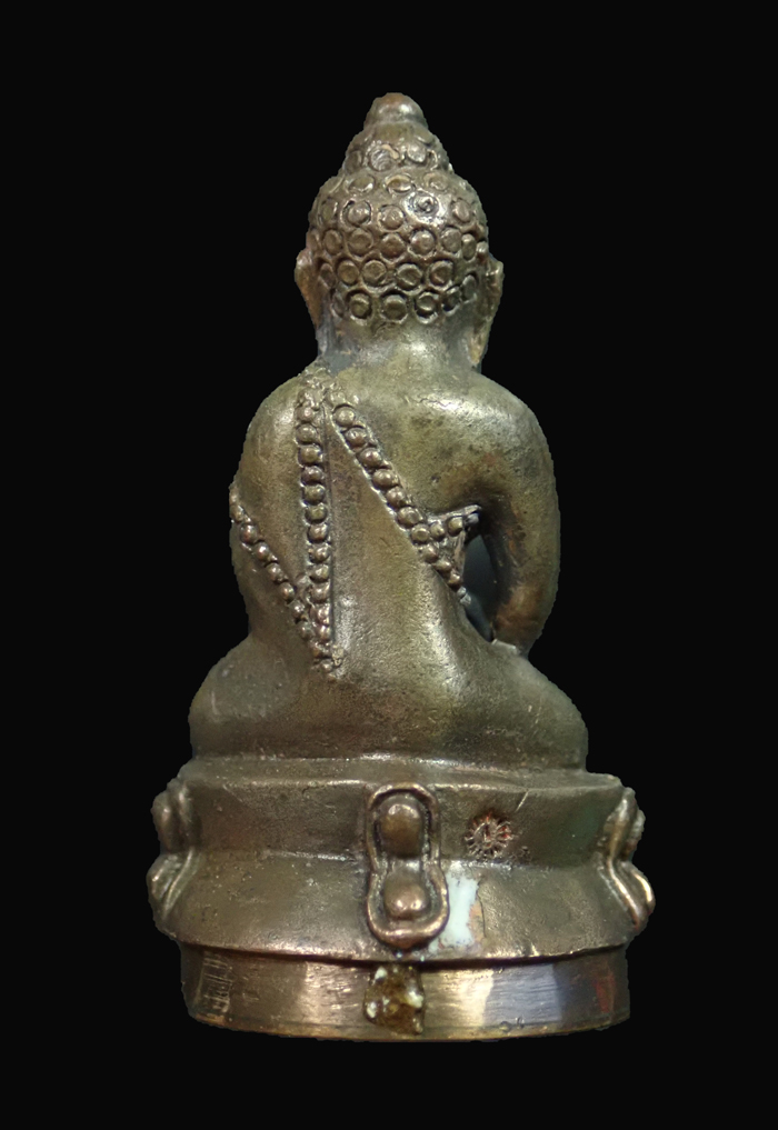 (กริ่งดัง) พระกริ่งปวเรศชินบัญชร รุ่นพุทธปวเรศ โครงการสังฆราชบูชาพระชันษา 100 ปี วัดบวรนิเวศวิหาร ปี 2554 เนื้อนวะก้นทองแดง หมายเลข 554 (กริ่งดัง) พร้อมกล่องเดิมและบัตรประจำองค์พระ