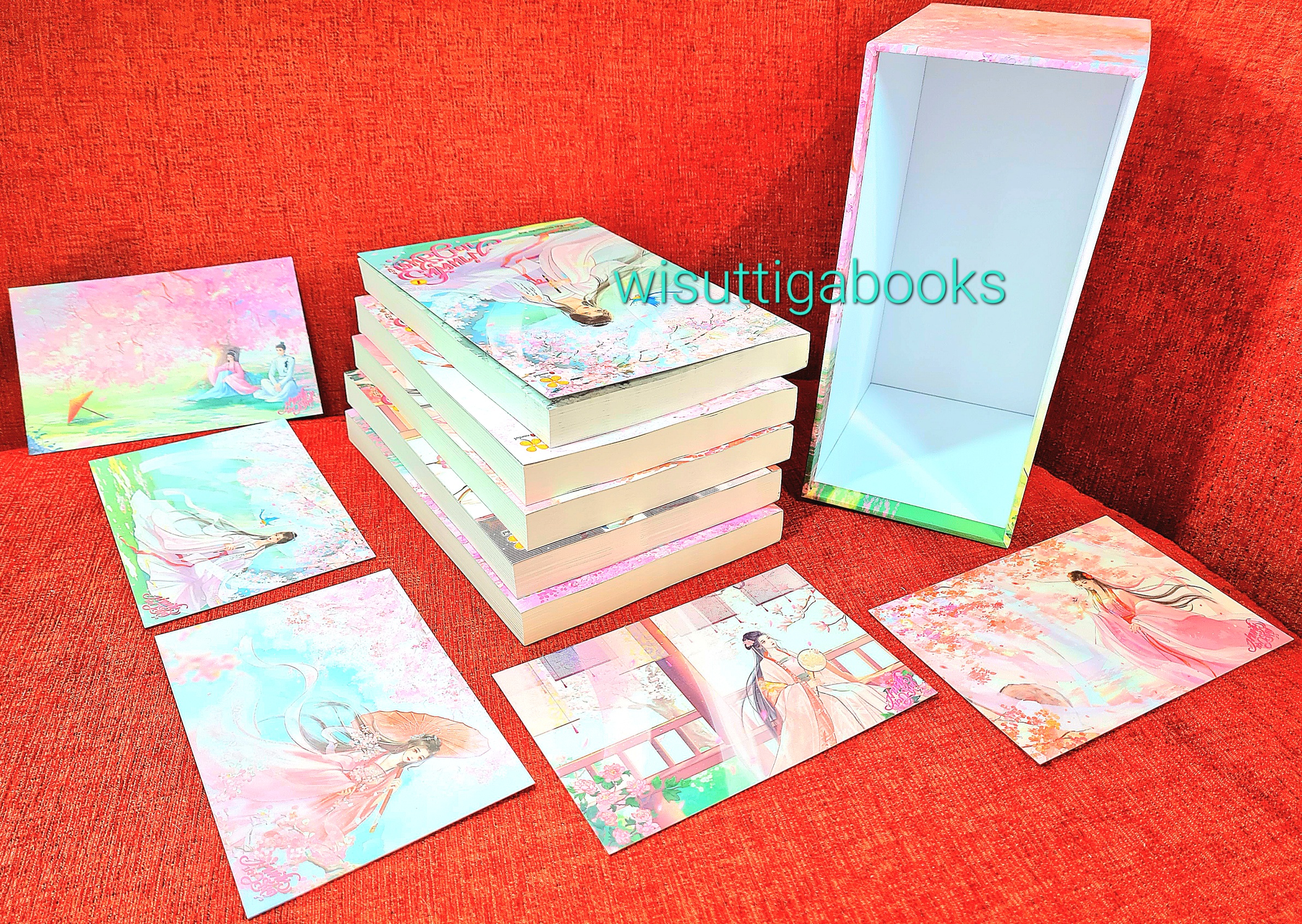 BoxSet ม่านฝันบ่วงวสันต์ (5เล่มจบ+ที่คั่น+โปสการ์ดครบ) : ไป๋ลู่เฉิงซวง เขียน, ซินหนี แปล