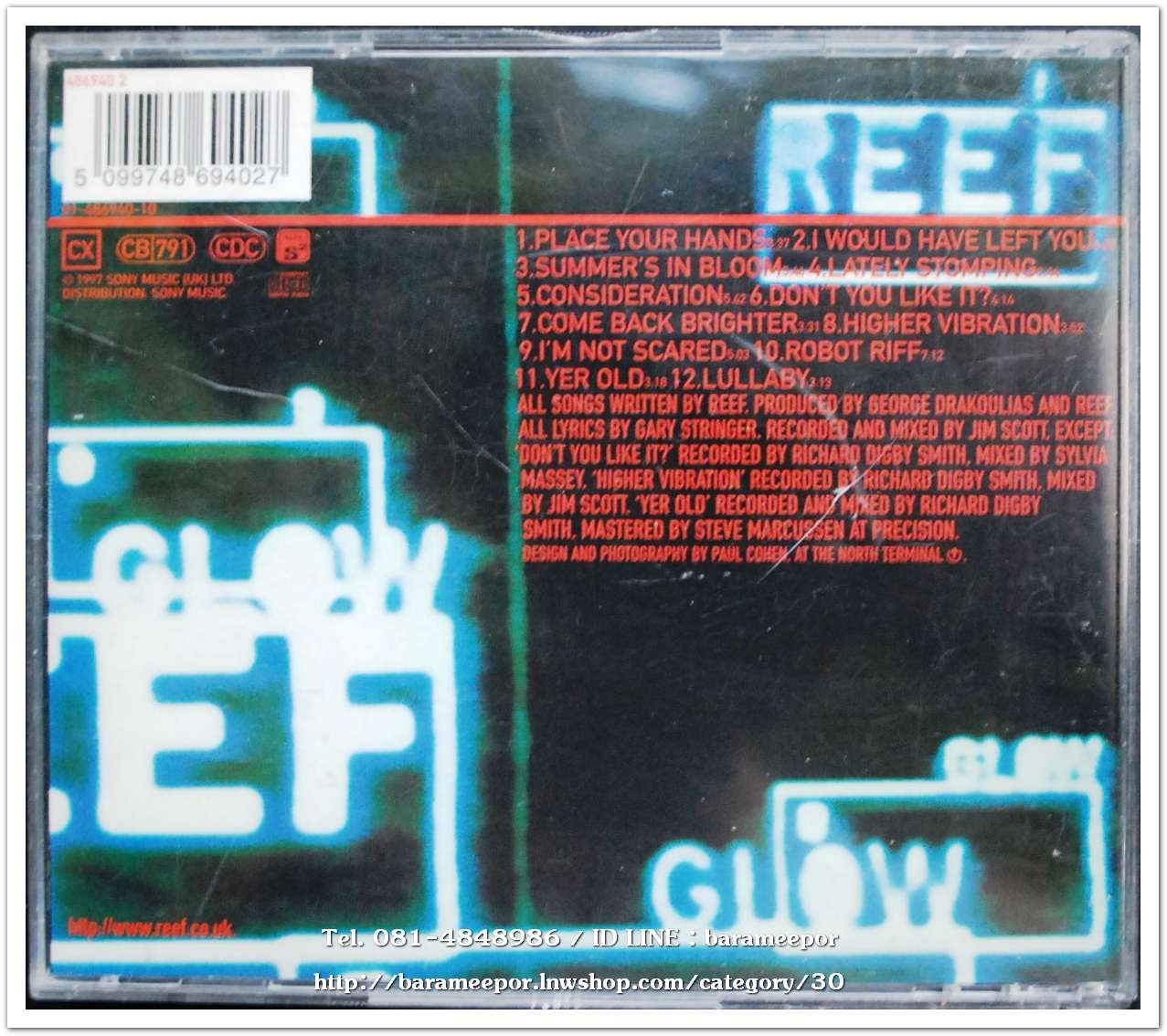 ซีดี.นักร้องญี่ปุ่น ฺREEF GLOW สภาพสวย