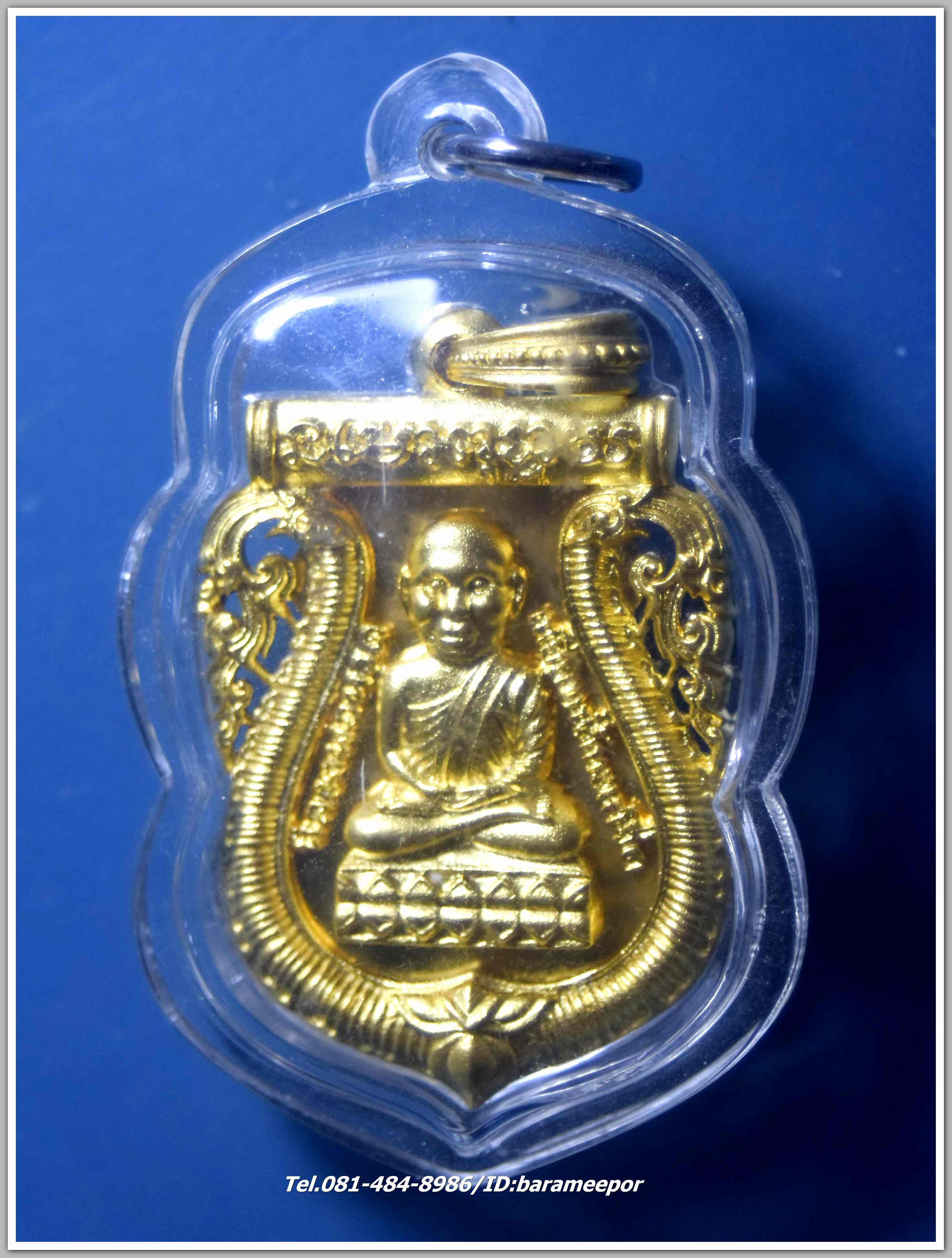 หลวงพ่อทวด 100 ปี อ.ทิม ศาลหลักเมือง เหรียญเสมาหัวโต ฉลุลายยกองค์ เนื้อบรอนซ์นอก ชุบพิ้งค์โกลด์ หมายเลข ๙๙๖ เลขมงคลสวย เลี่ยมกันน้ำพร้อมขึ้นคอ