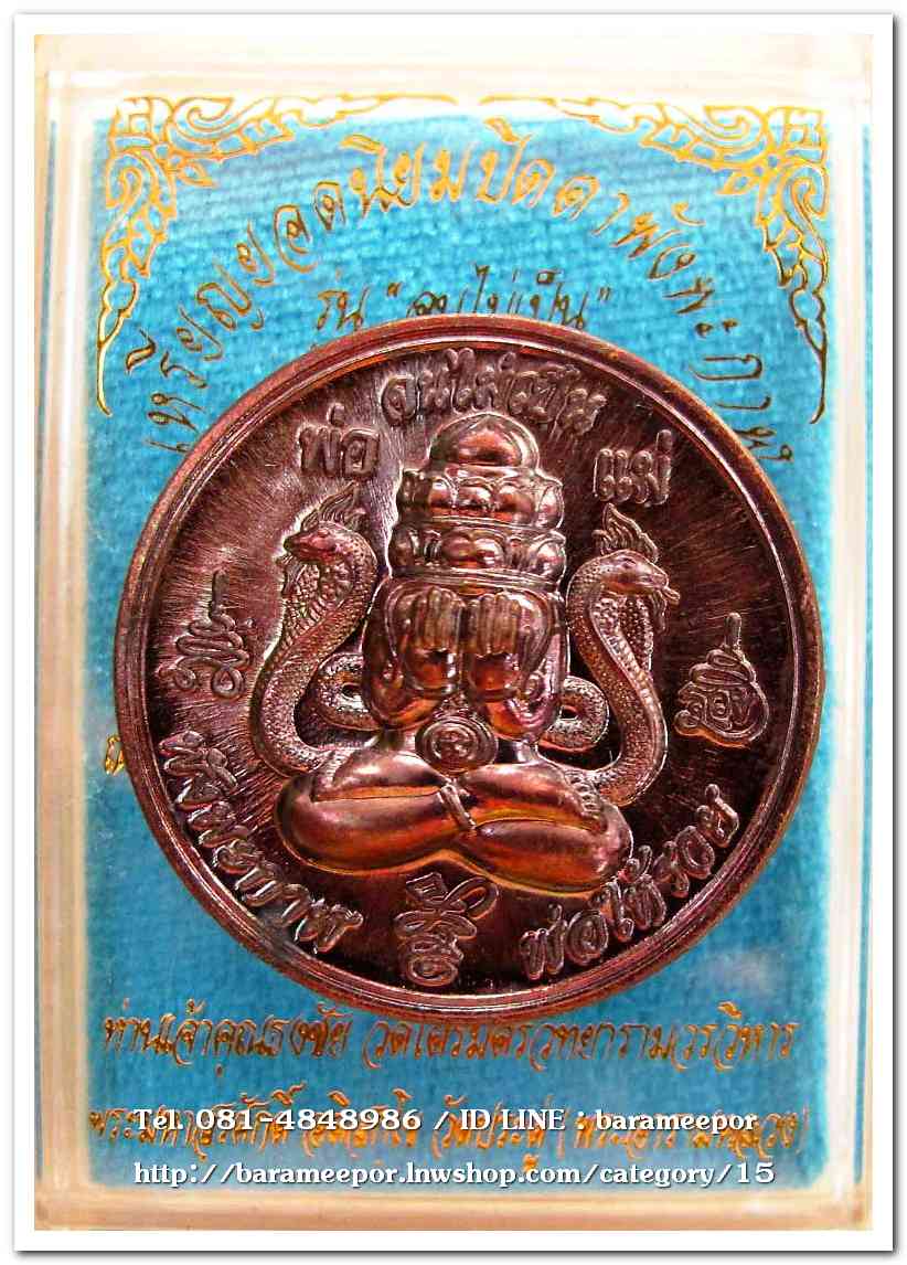 เหรียญปิดตาพังพะกาฬ รุ่น จนไม่เป็น เนื้อทองแดงผิวรุ้ง พ.ศ.๒๕๕๙ พิธีพุทธาภิเษกใหญ่ วัดพระมหาธาตุ นครศรีธรรมราช