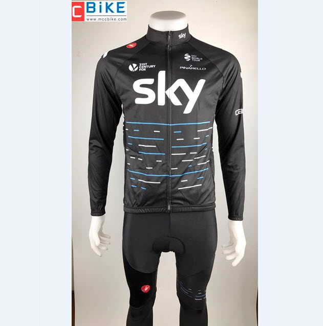 ชุดปั่นจักรยาน แขนยาว Sky 2017