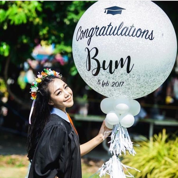 ลูกโป่งรับปริญญา,ลูกโป่งเรียนจบ