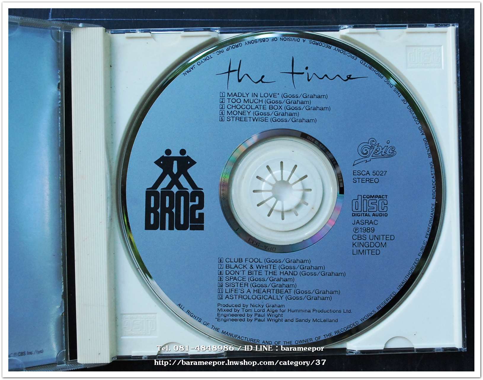 ซี.ดี. BRO2 สภาพแผ่นสวย ไร้ขนแมว