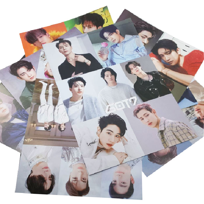 KGTO76 โปสเตอร์ GOT7 ของแฟนเมด ติ่งเกาหลี 1 ชุด 8 แผ่น แผ่นใหญ่ ขนาด A3