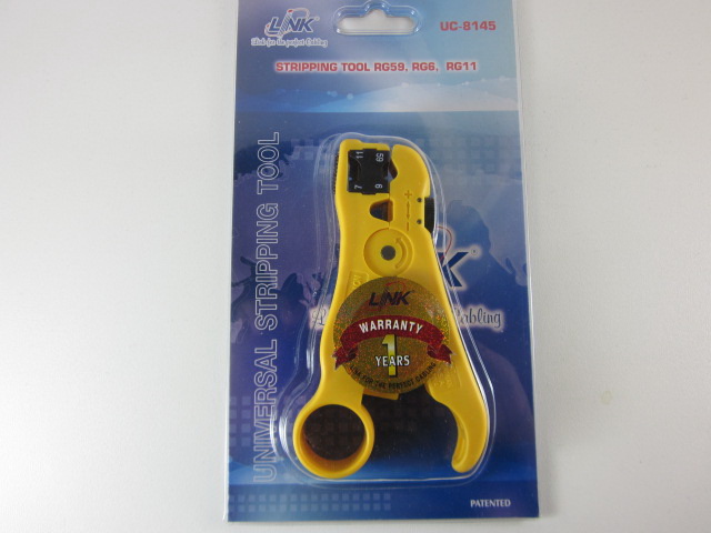 คัตเตอร์ปอกสาย RG6, RG11 อเนกประสงค์ LINK แท้ UC-8145