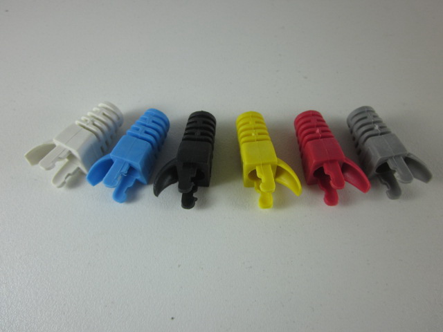 boot rj45 cat5 แบบ Alien sheath สีน้ำเงิน แดง เหลือง เทา หรือสีดำ