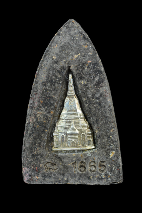 หลังเจดีย์เงิน เหลวงพ่อทวด เนื้อว่าน รุ่นพระธาตุเจดีย์ 2549