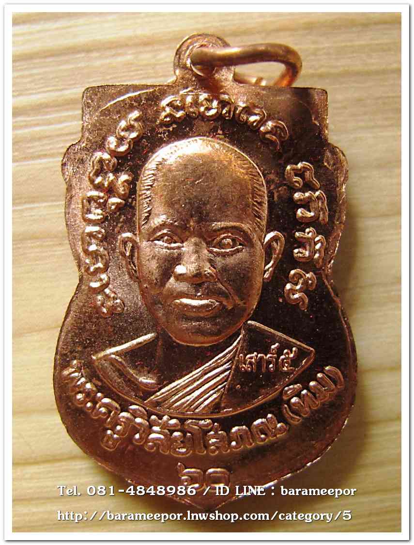 หลวงพ่อทวด วัดช้างไห้ เสาร์ ๕ พ.ศ.๒๕๖๐ พิมพ์เสมา เนื้อทองแดงผิวไฟ