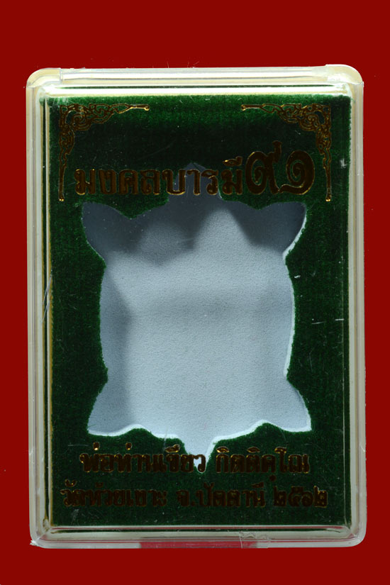 เหรียญพญาเต่าเรือน หลวงพ่อเขียว วัดห้วยเงาะ พ.ศ.2561