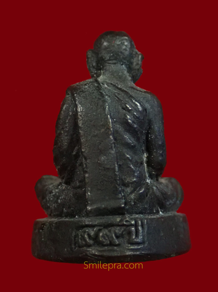 รูปหล่อรุ่นแรกพระครูการาม (หลวงพ่อพลับ) วัดชายคลอง พัทลุง สร้างเนื่องในอายุ 99 ปี พ.ศ. 2537