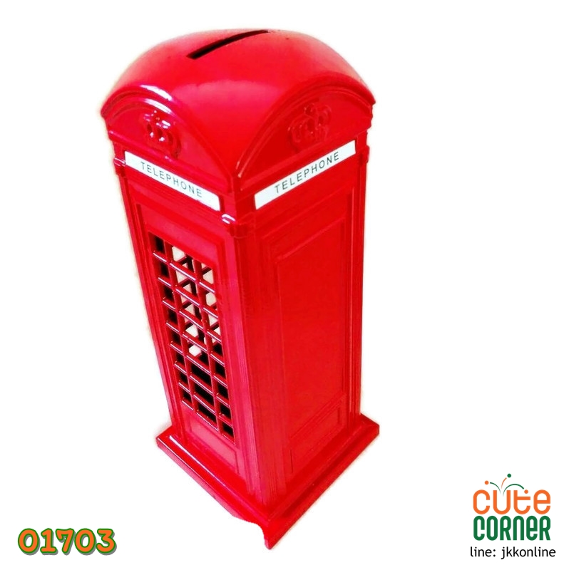 01703-โมเดลตู้โทรศัพท์ 18ซม - ฟรีค่าส่ง