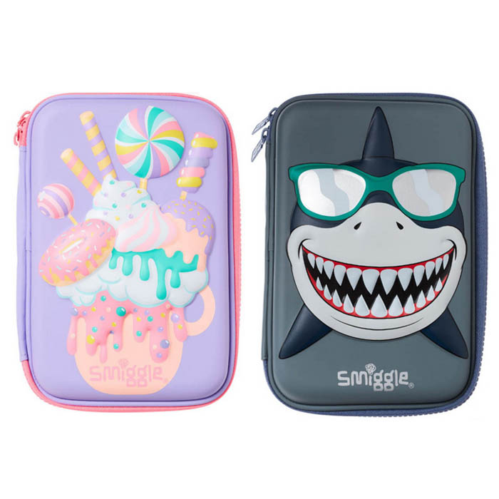 SMP209 Smiggle สมิกเกอร์ กล่องดินสอ 1 ชั้น แบบใหม่ Shuffle Hardtop Pencil Case